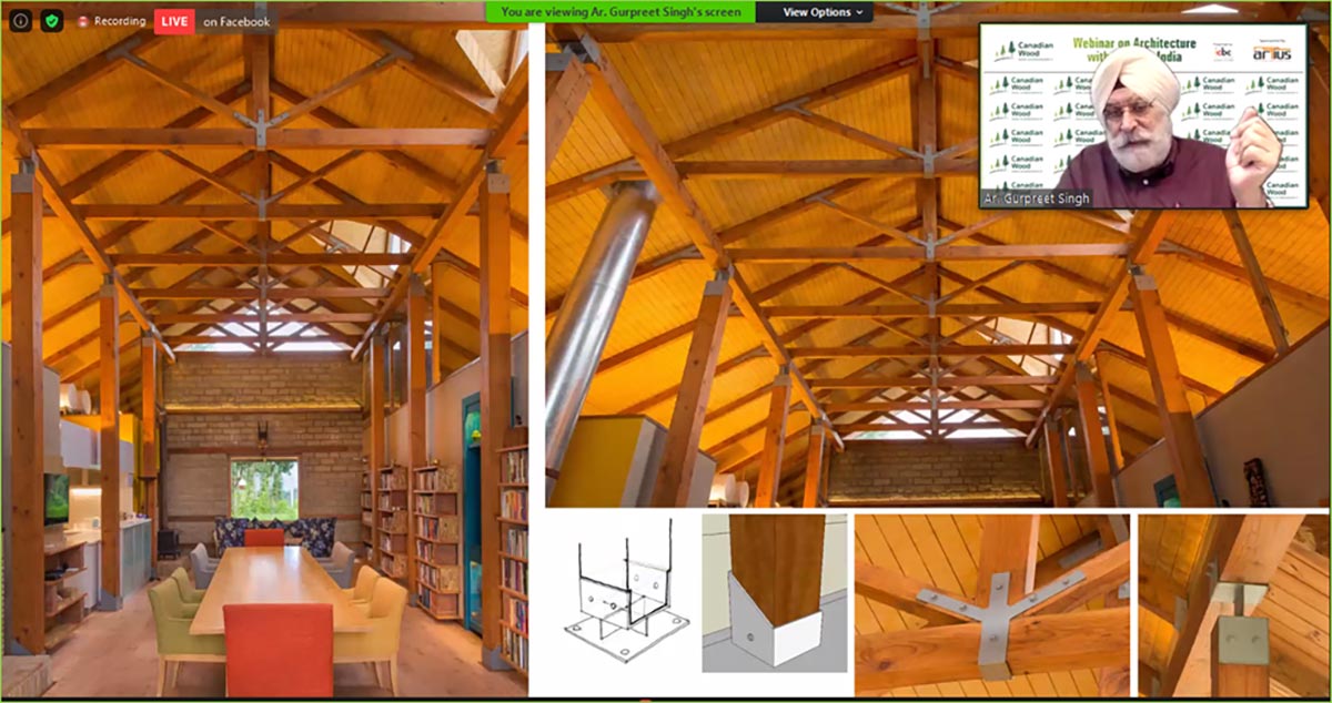 Canadian Wood’s webinar on ‘Architecture with wood in India’