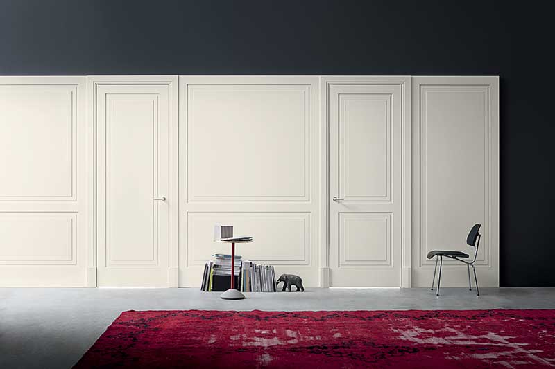 Lualdi matching doors and walls create expanse and fluidity in the space