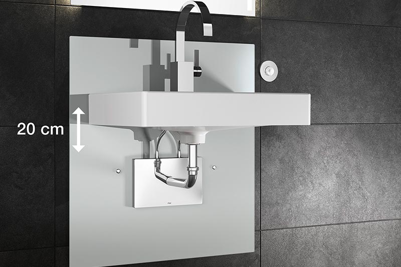 Viega's height-adjustable Eco Plus element for Washstands