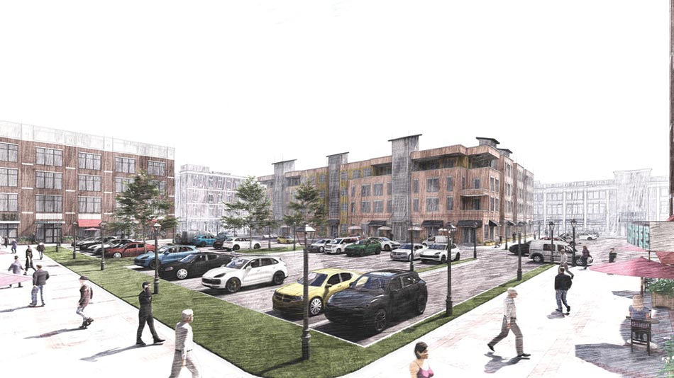 Mixed use urban center