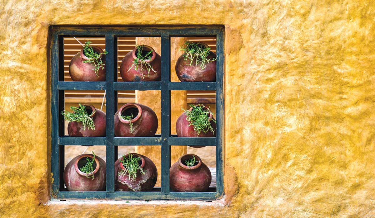 Enroot Restaurant - Matka decorative wall