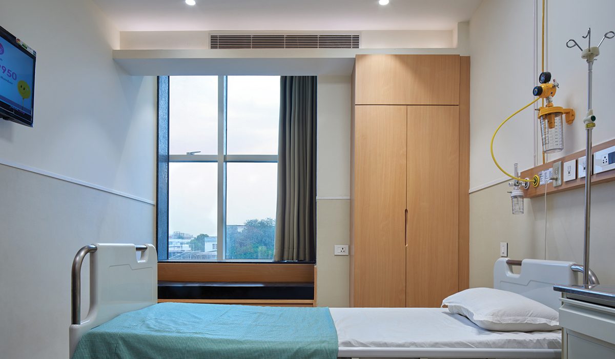 a vertical zoning system for the hospital