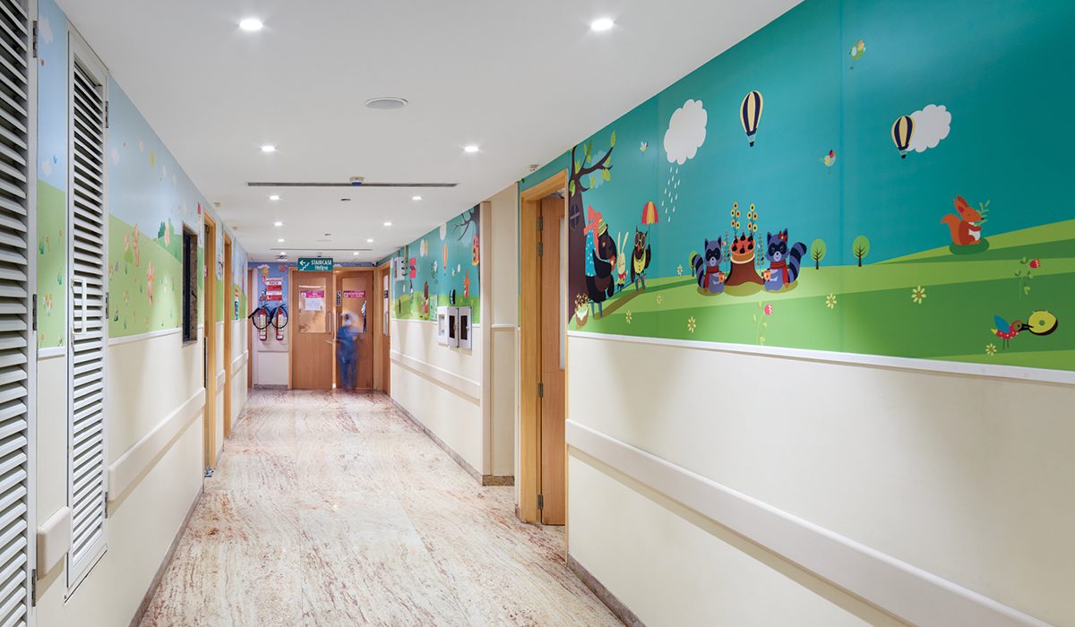 a vertical zoning system for the hospital