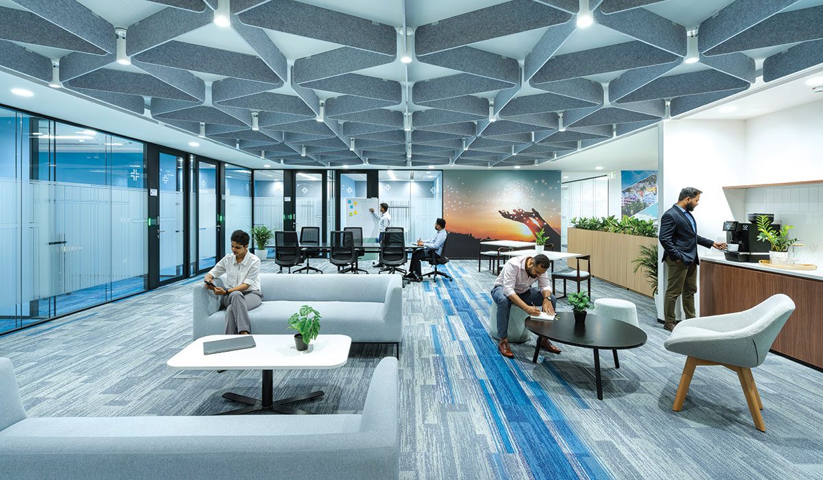 Multipurpose spaces that can accommodate different work patterns