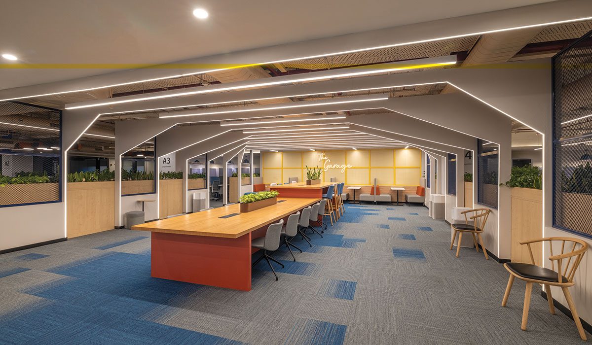 Multipurpose spaces that can accommodate different work patterns