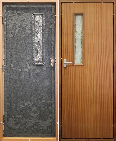 Fire door hot