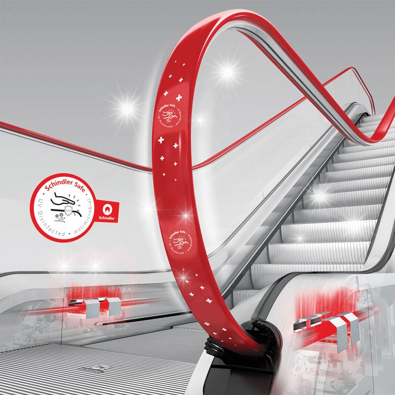 Elevators: Handrail Sanitization