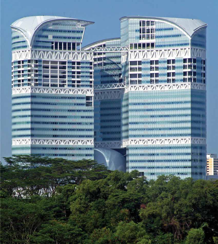 Fusionopolis A Vertical City Made of Glass