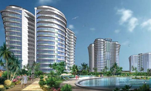 high-rise office buildings