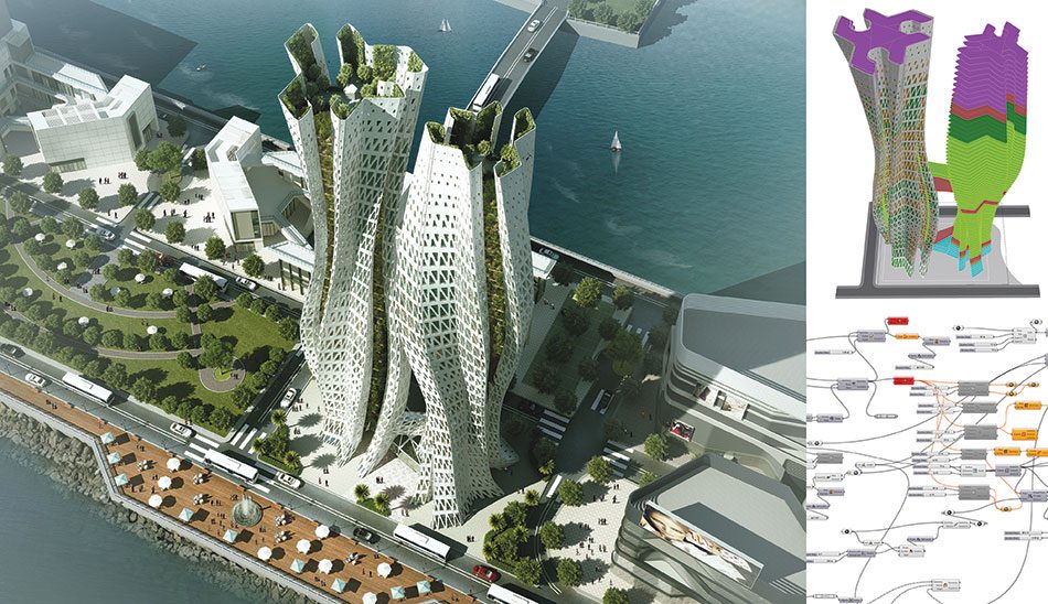 Parametric Facade Development of skyscraper in Hong Kong