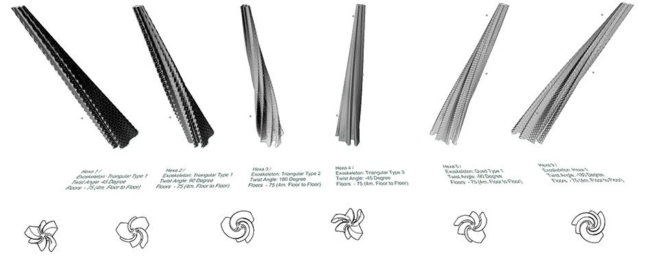 Parametric Form Development of skyscraper in Hong Kong