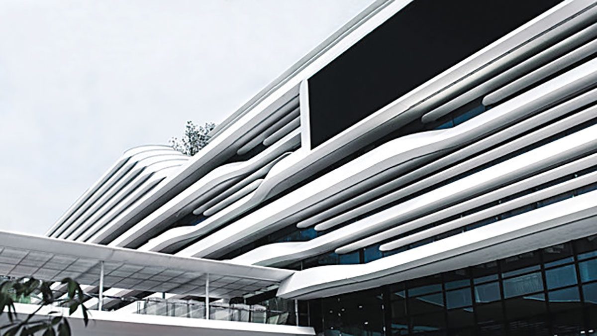 Fluid architecture in Solid Surface