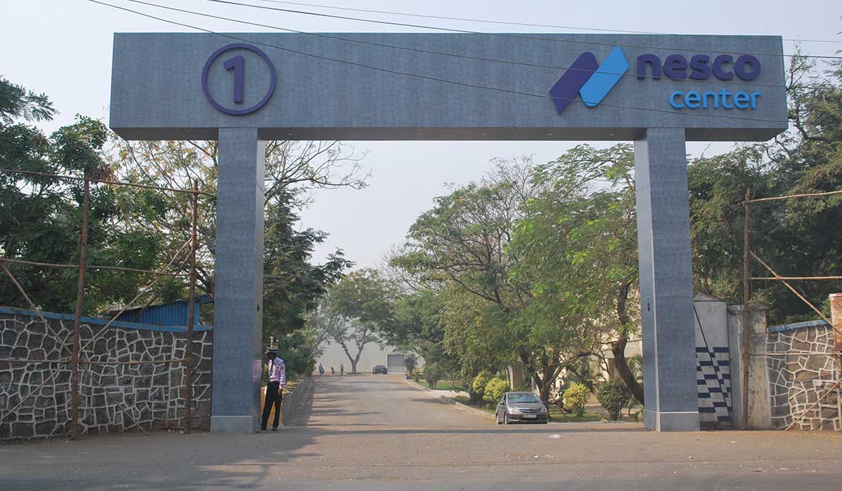 The new Retrofit façade for NESCO complex gates in solid aluminum