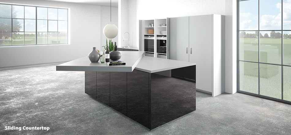 Sliding countertop