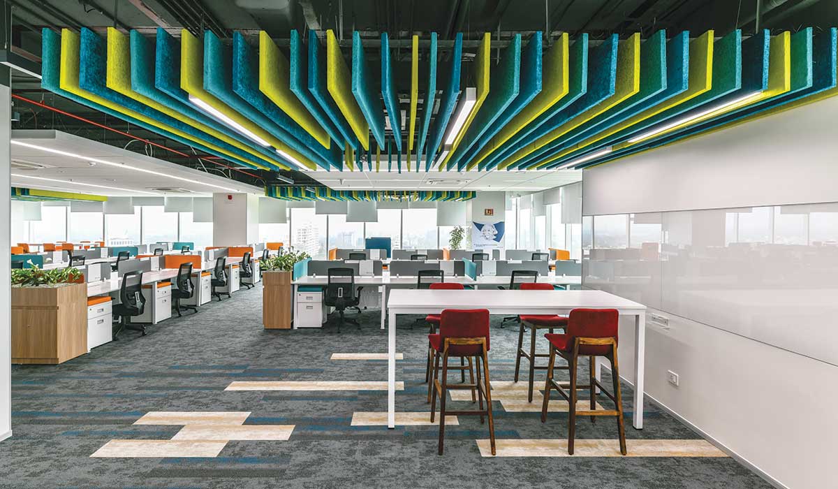 Corporate Office with Shaw Contract carpets. Designed by Zyeta