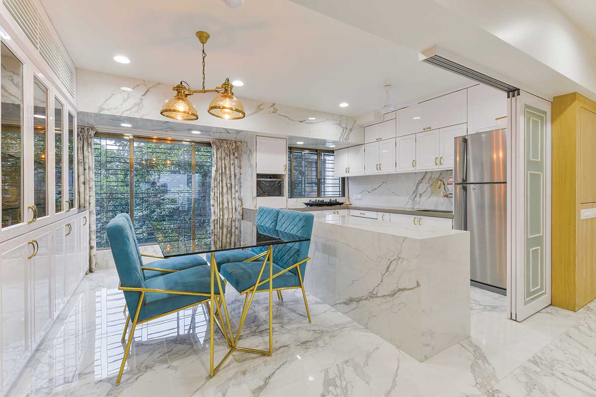 Arjun Rathi Design - Kubadia Residence Rural Modern II - Living Dining Kitchen