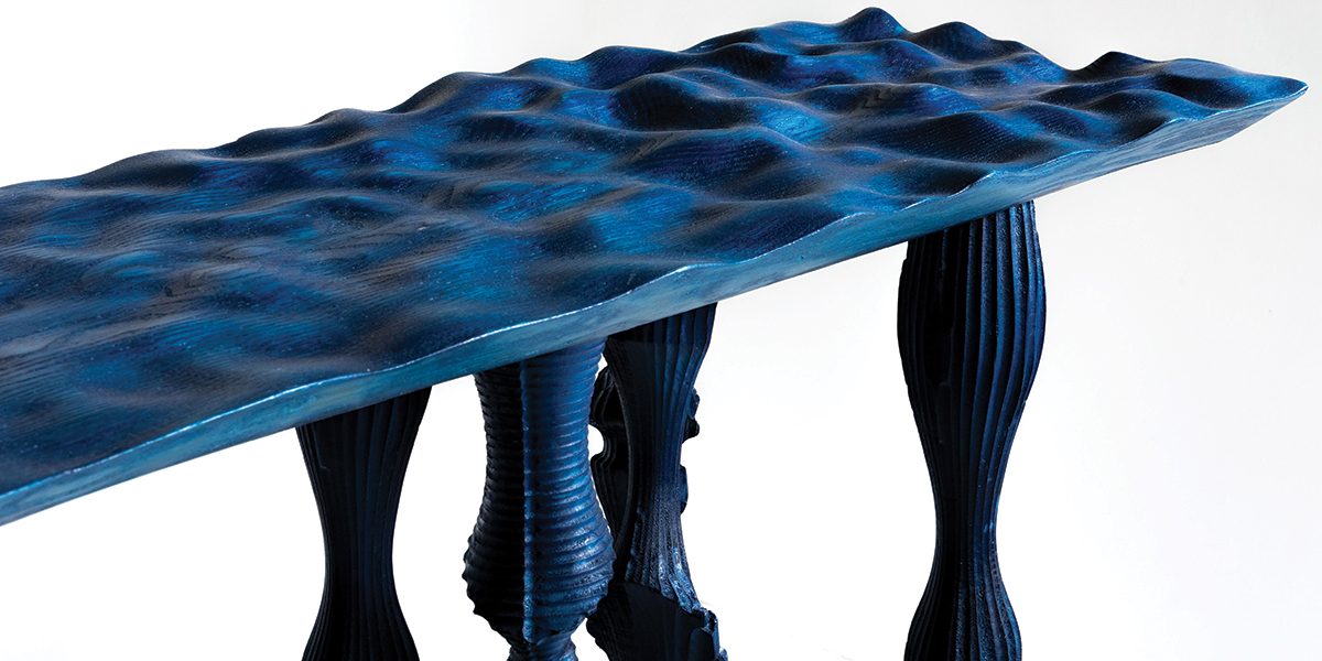 the movement on the surface of the water