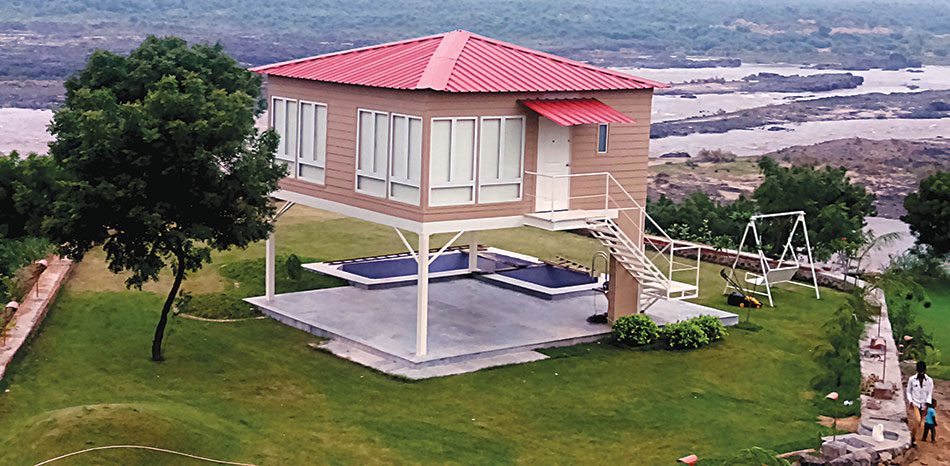 elevated house