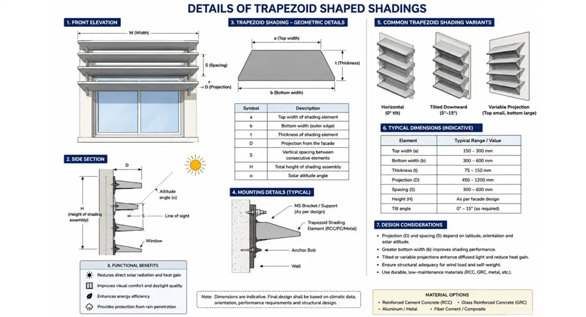 Trapezoid shadings