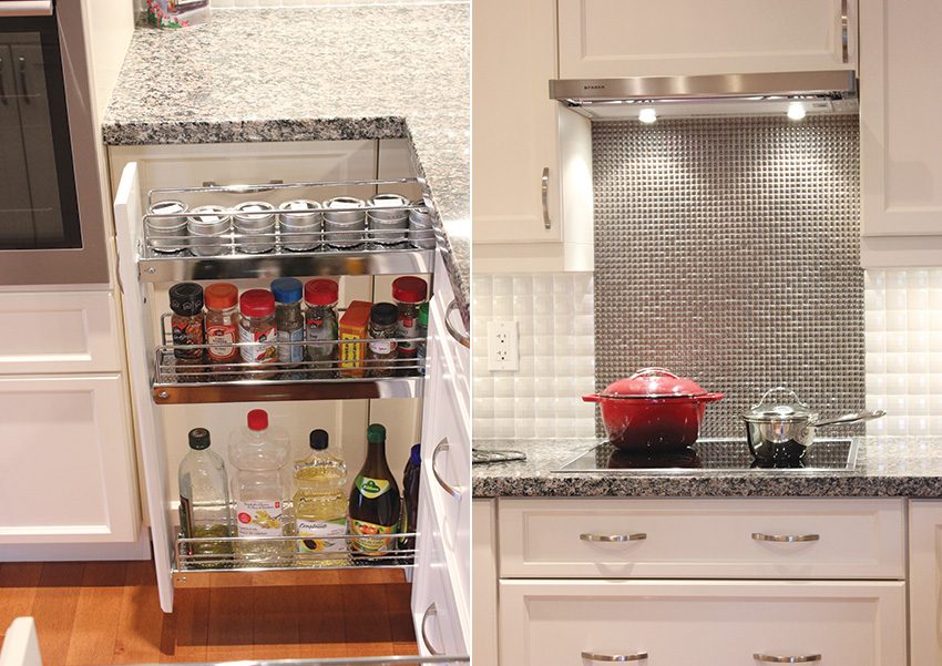 Pullout Spice Storage Induction CookTop