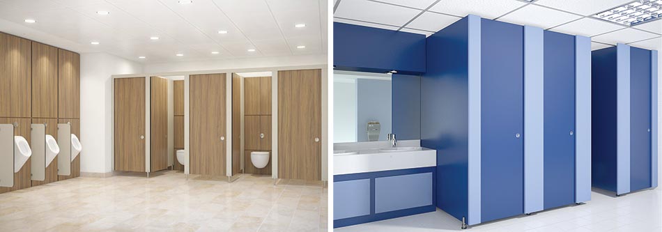 Stylam Restroom Locker Cubicles