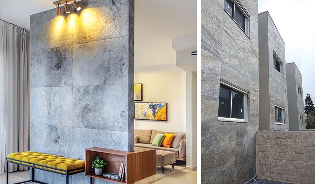 Stone veneer minimizes waste and environmental impact