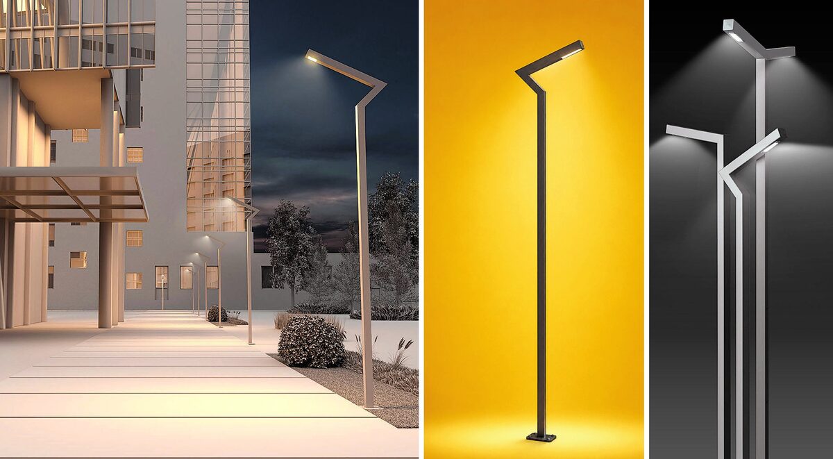 K-LITE Polar Lighting Pole designs and urban installation