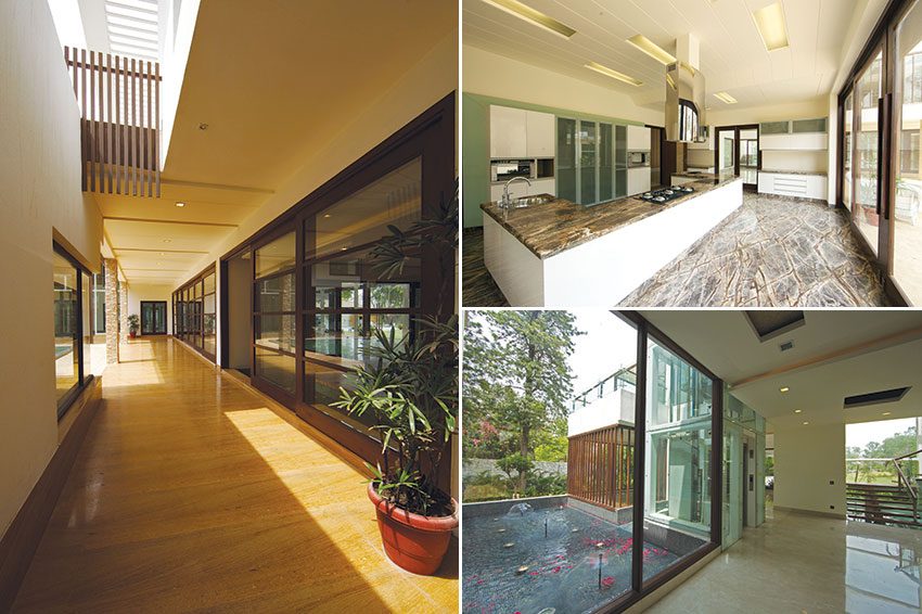 Sachdeva Farmhouse Corridor Pool Kitchen