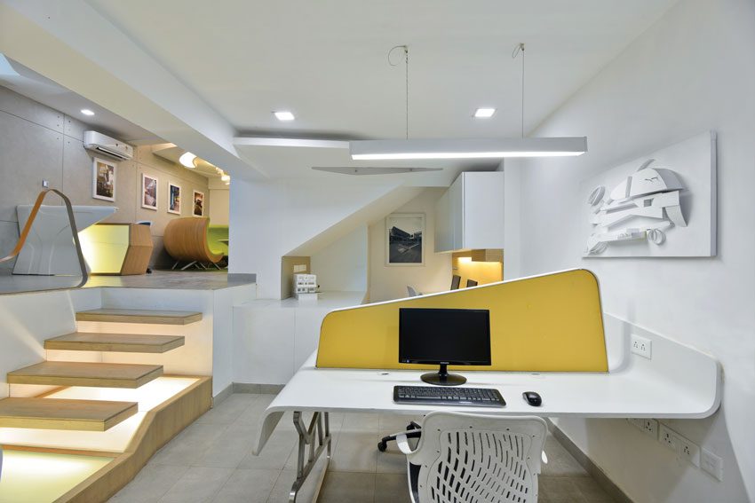 VIEW OF LOWER WORKSPACE