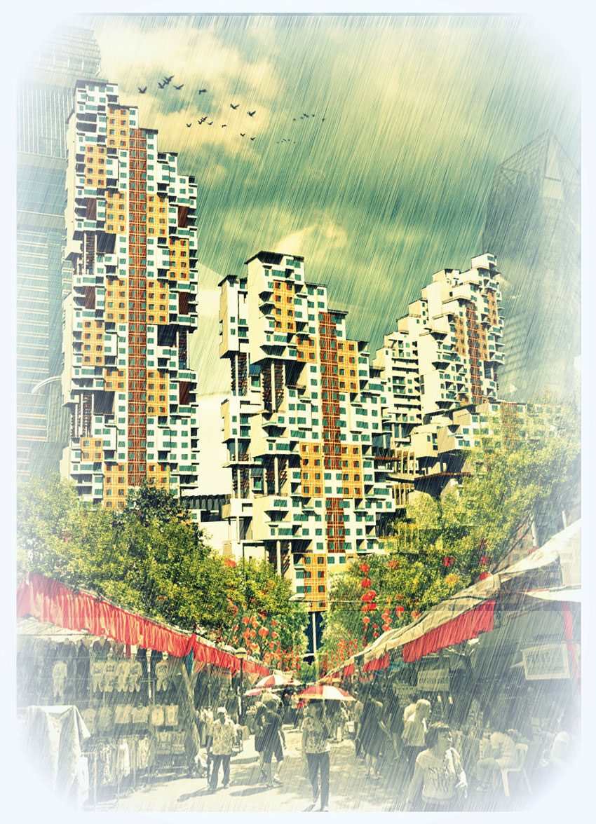 Sports in The Sky Towers View From China Market