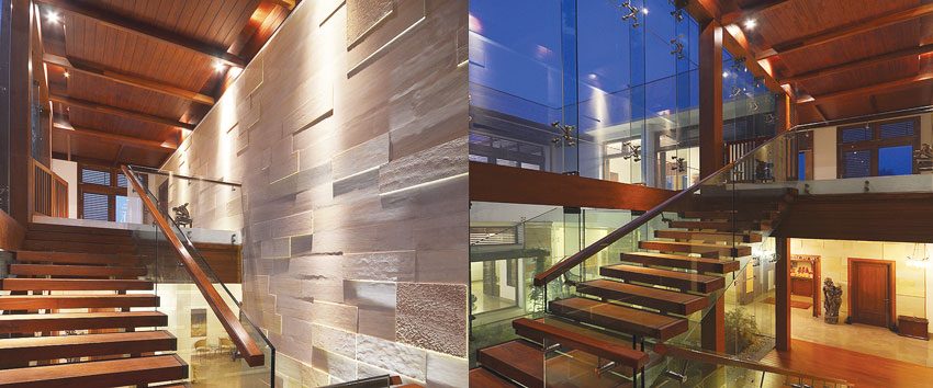 Oasis Farmhouse Wood Clad Steel Staircase