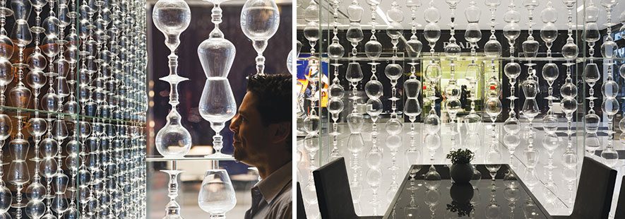 Hand Blown Glass Wall