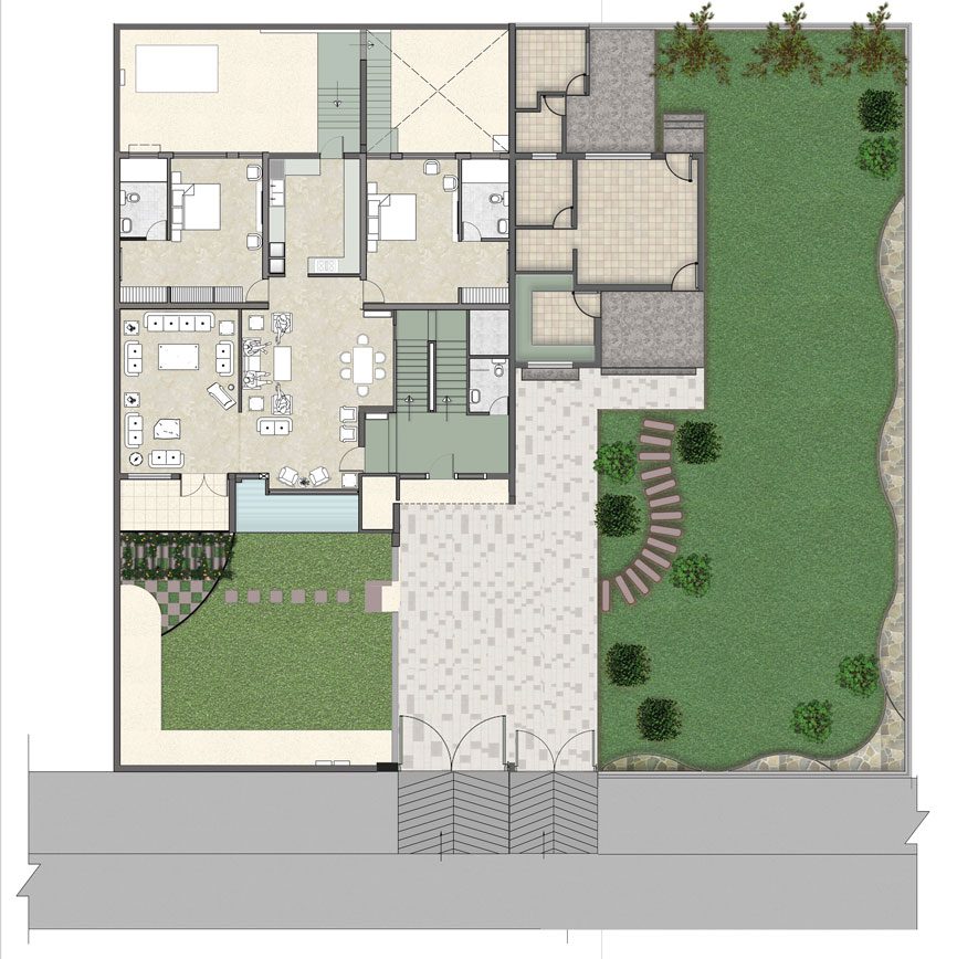 Nestled In Nature Final Ground Floor Landscaping