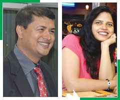 architect Harish Tripathi and interior designer Jyoti D. Tripathi