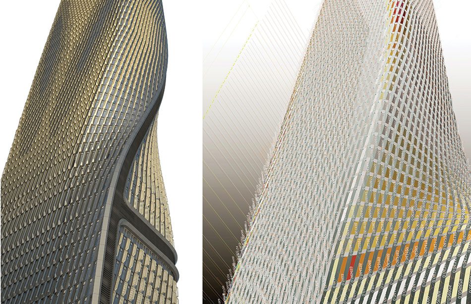 UNStudio Wasl Tower Facade Rationalisation