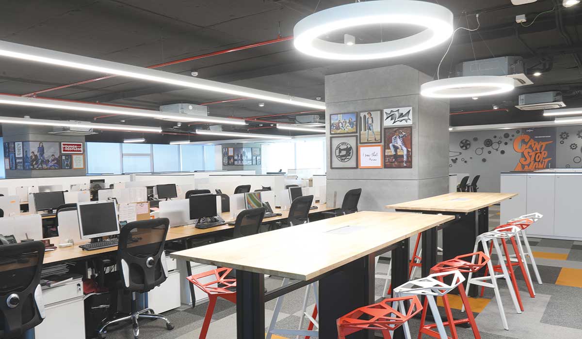office of fashion brand Spykar designed by Transition Architects