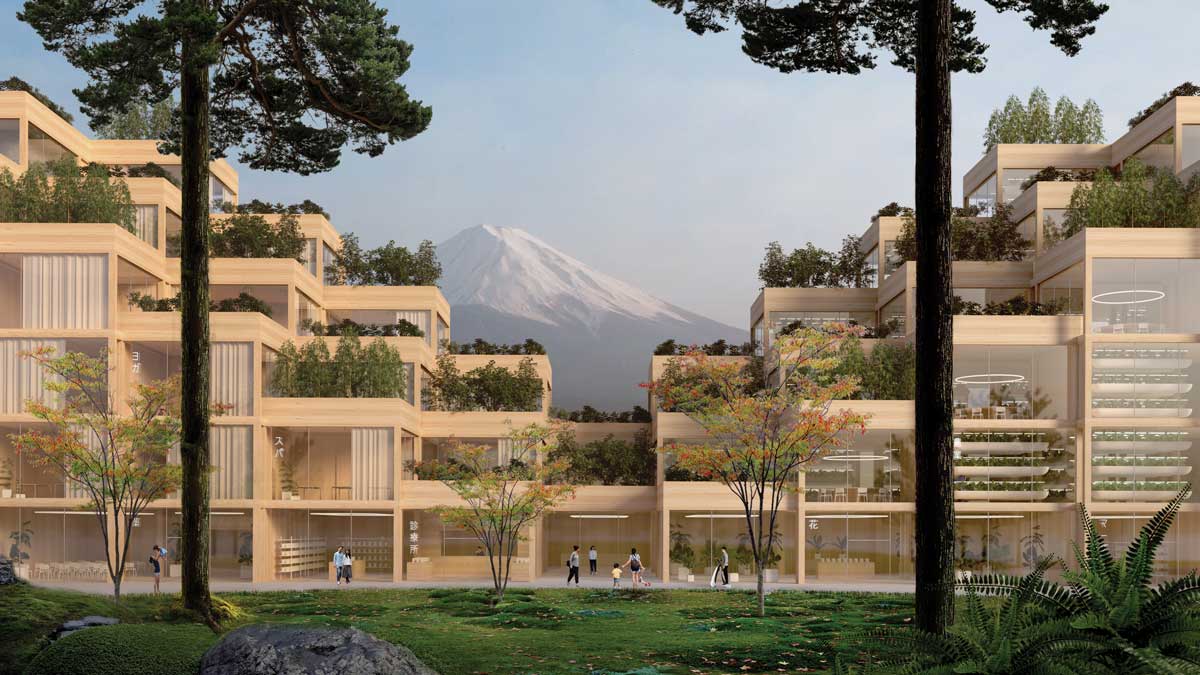 BIG TWC Toyota Woven City Park Image by BIG Bjarke Ingels Group