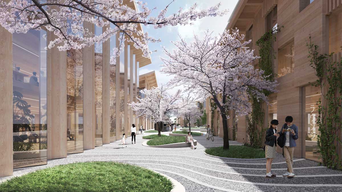 BIG TWC Toyota Woven City Shared Street Image by BIG Bjarke Ingels Group