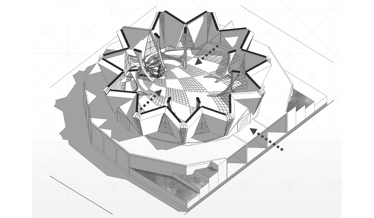 Parametric Architecture SaiBaba Temple