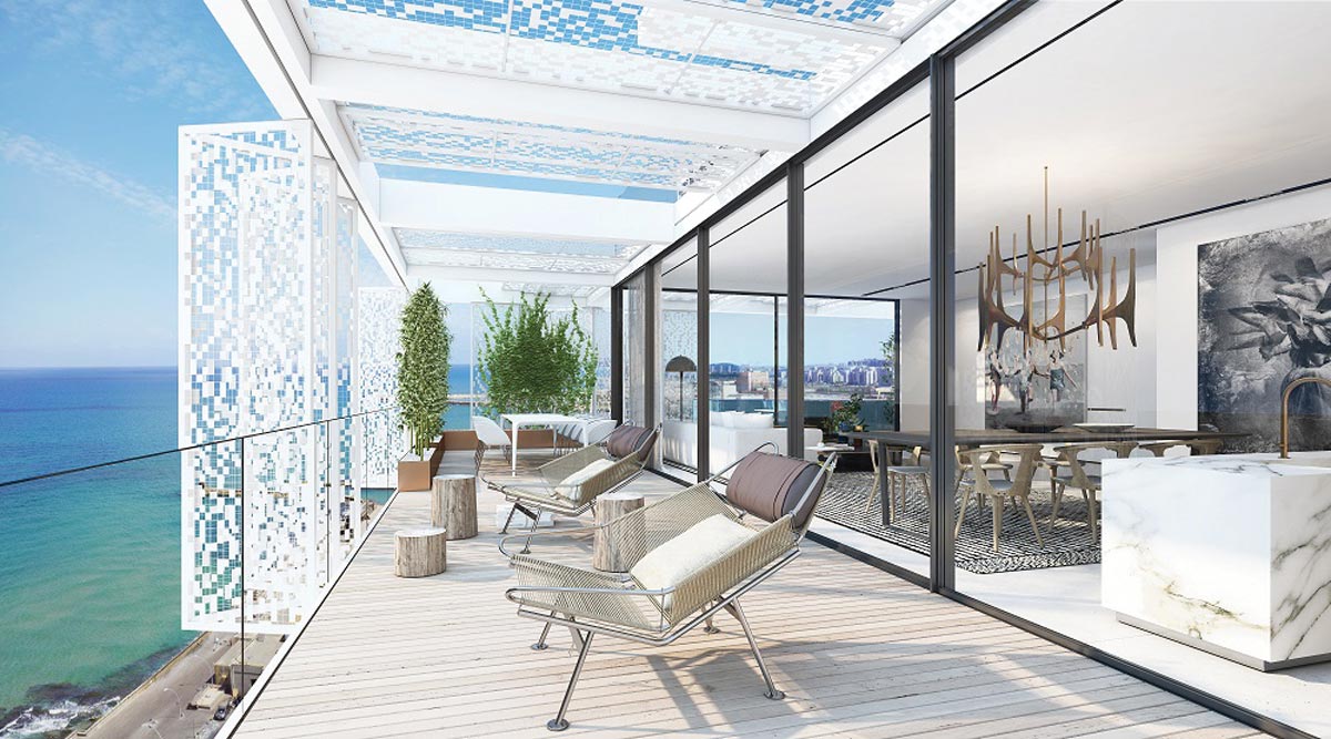 The Cubist Art-inspired ten-story property designed by Ilan Pivko Architects