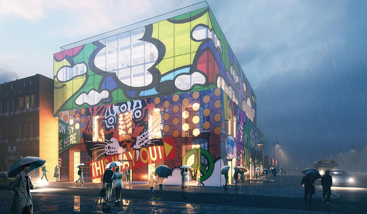 Glass Mural - Designed by MVRDV