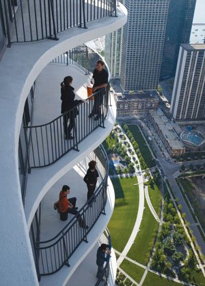 Aqua Tower Public Stairs