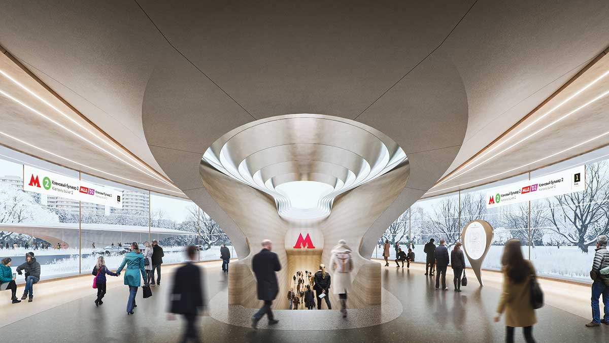 ZHA Moscow Metro Station