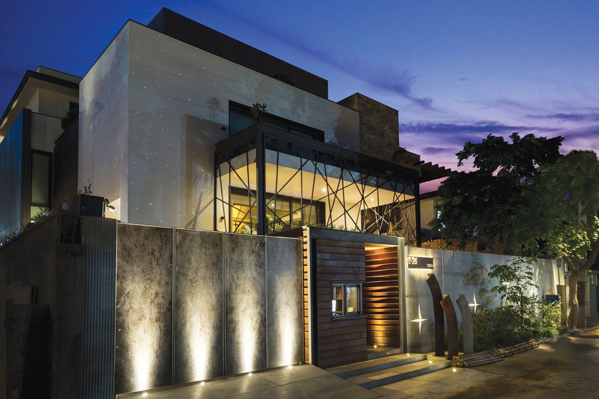 house with robust attributes and voluminous light-filled living spaces