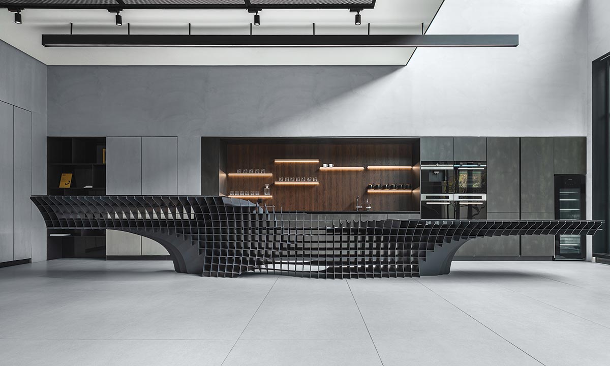 9Studio Design Group have designed their studio like the setting for a science fiction movie