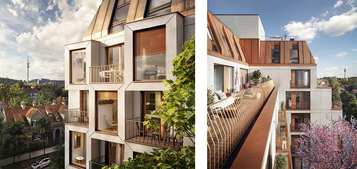 Van B residences introduced by UNStudio and Bauwerk in Munich