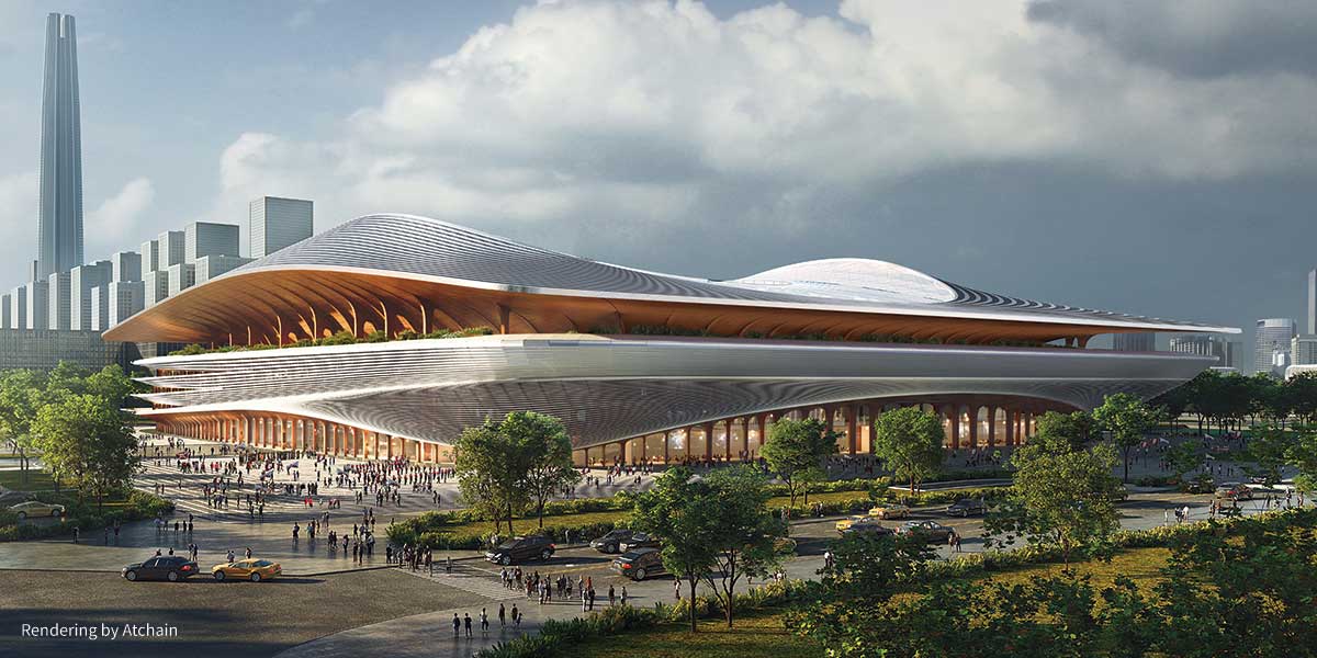 Zaha Hadid Architects design of the new Xi'an International Football Centre