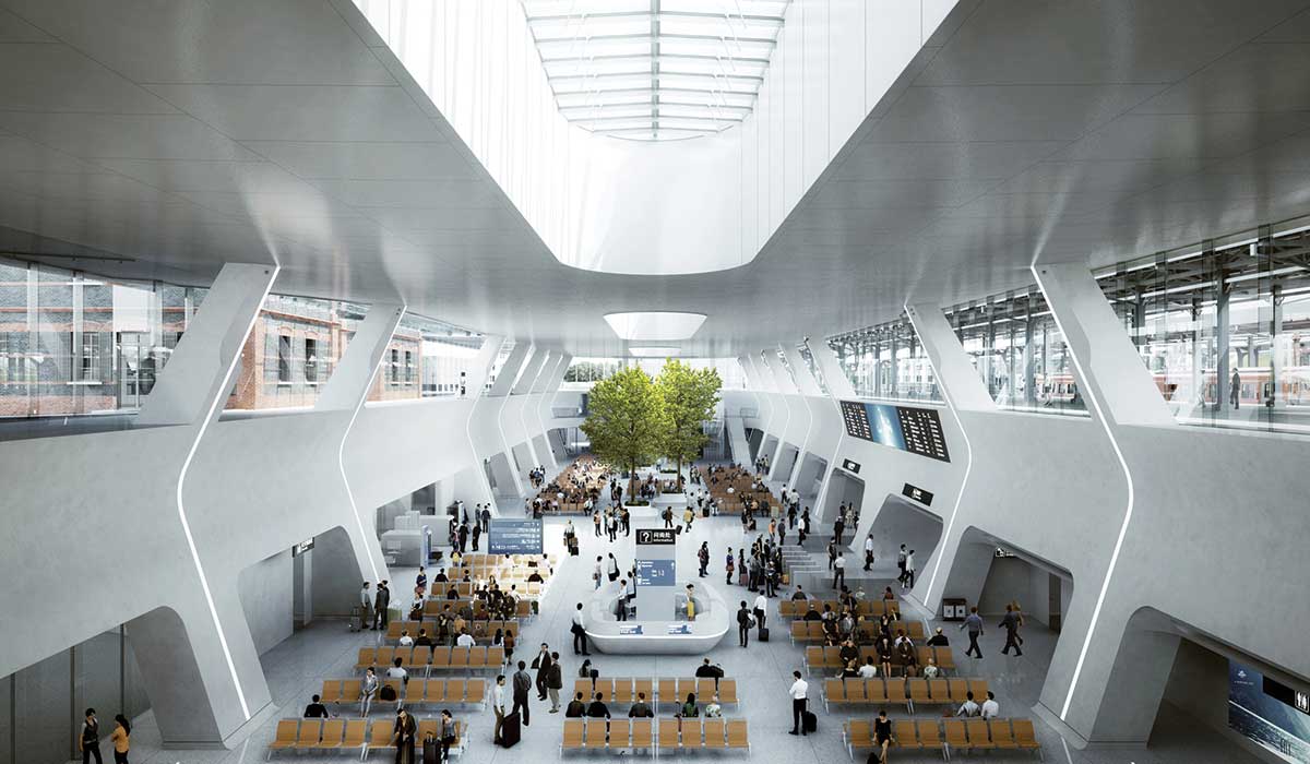 MAD Architects unveil their design for Jiaxing's Train Station in the Forest