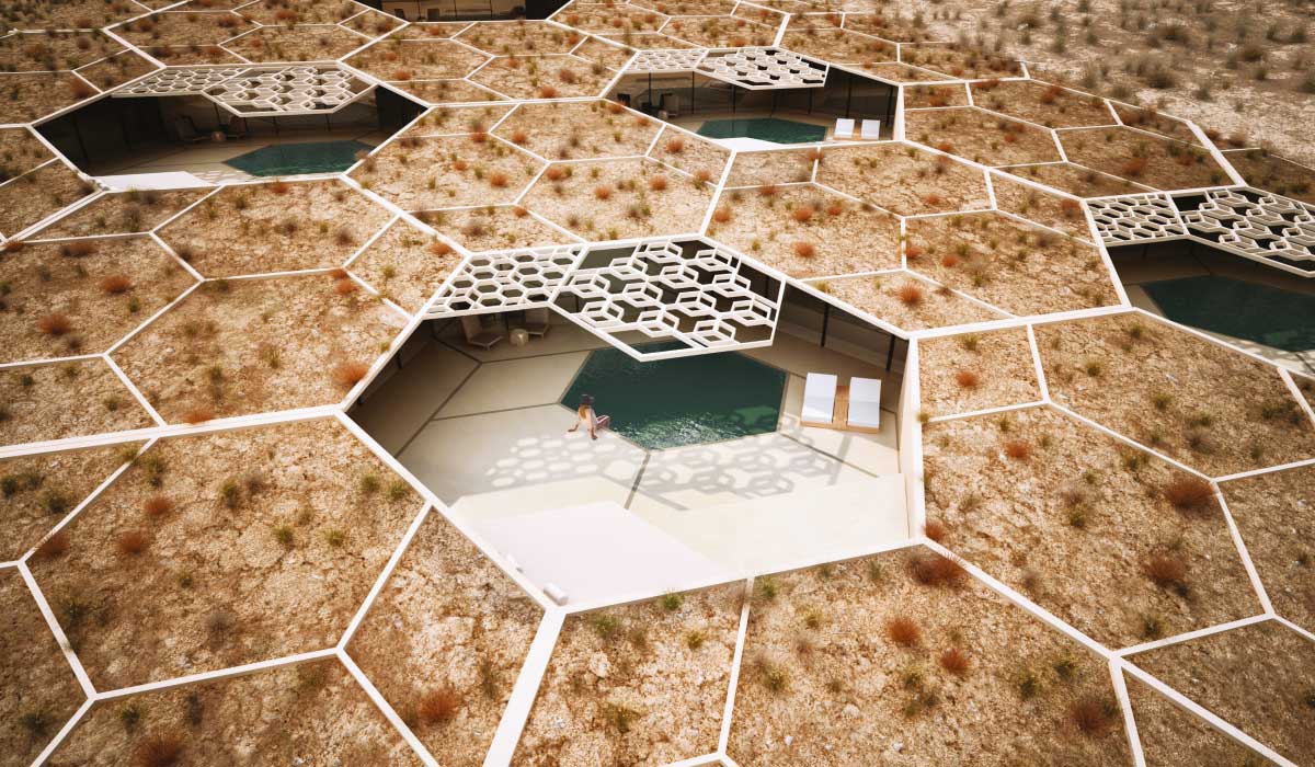 Studio Symbiosis’s design concept of The Peak Resort & Spa amalgamates