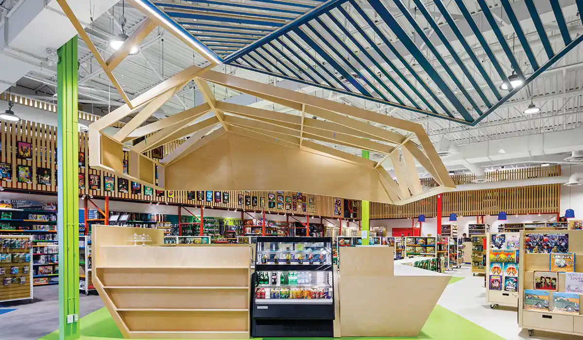 The design mission of Perron Design was to build an in-store experience